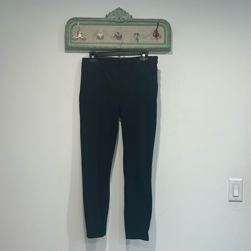 SPANX STRAIGHT SKINNY JEANS BLACK WOMENS SIZE XL JEGGING / stretch pants